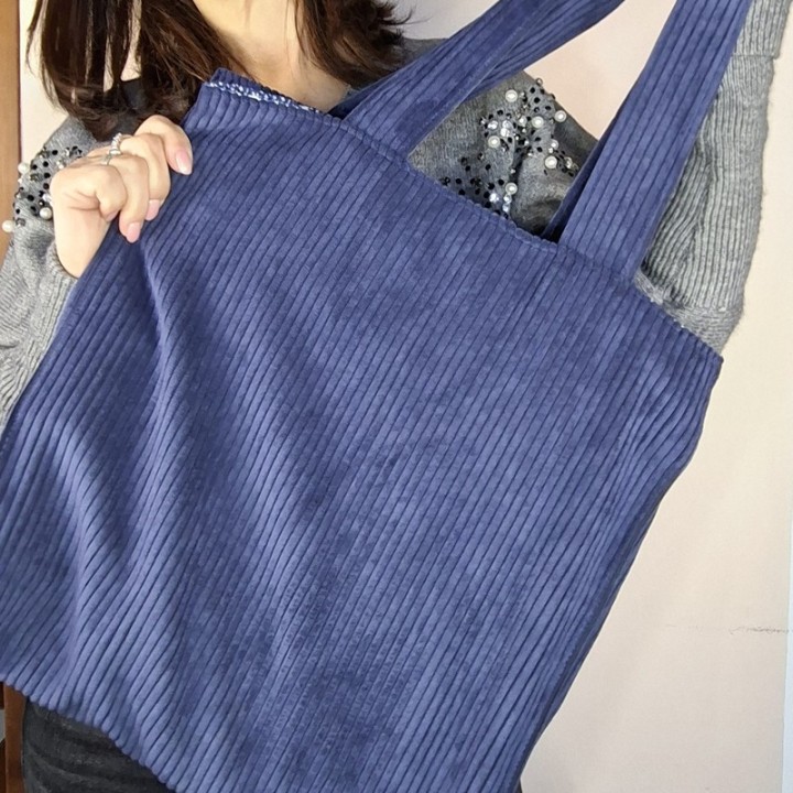 Tote Bag Velluto Blu
