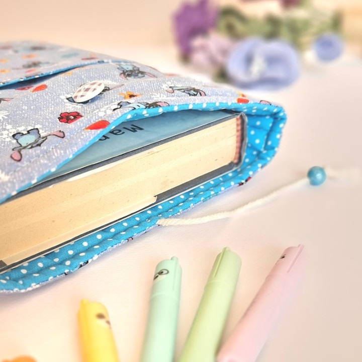 Cover Book in stoffa custodia libro artigianale - Cose Deliziose